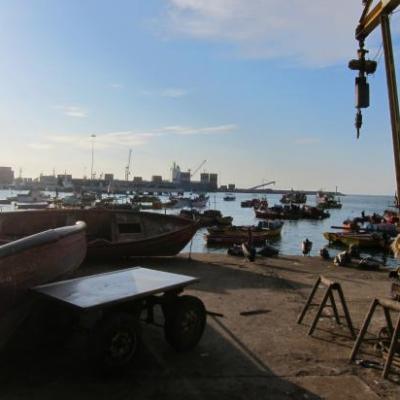 Vue sur le port d'Arica
