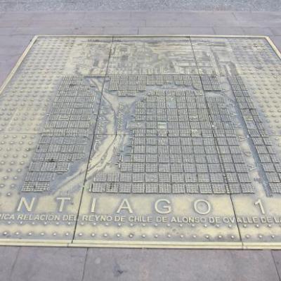 Plaque-plan de la ville au 17ème siècle