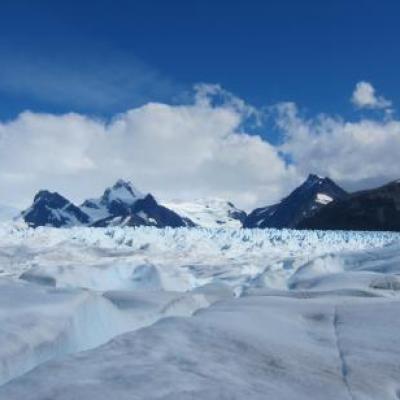 Petit trek (en crampons) sur le glacier Perito Moreno
