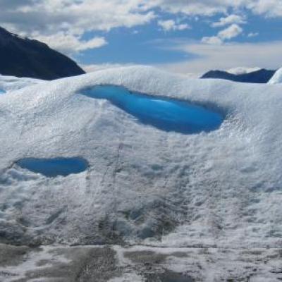 Petit trek (en crampons) sur le glacier Perito Moreno