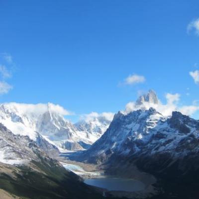 Loma del Pliegue Tumbado : vue du Fitz Roy et du Torre