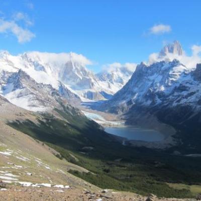 Loma del Pliegue Tumbado : vue du Fitz Roy et du Torre