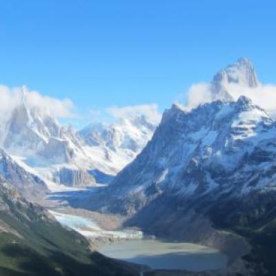 Loma del Pliegue Tumbado : vue du Fitz Roy et du Torre