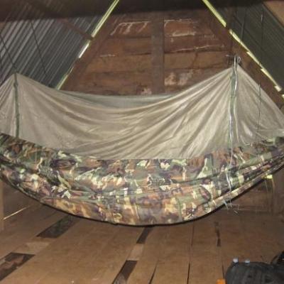 Notre lit d'appoint au milieu de la jungle