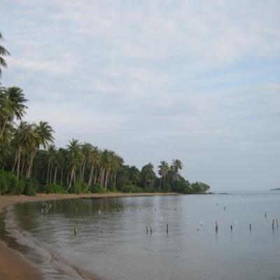 Plage semi deserte et paradisiaque