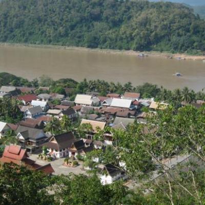 Vue aérienne de Luang Prabang