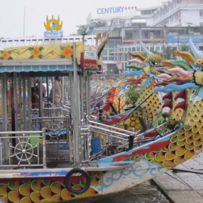 Bateau de croisiere de notre excursion a Hue