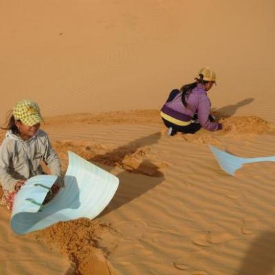 Luges de sable sur les dunes de Mui Ne