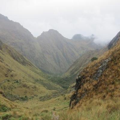 Vue panoramique depuis le chemin des Incas