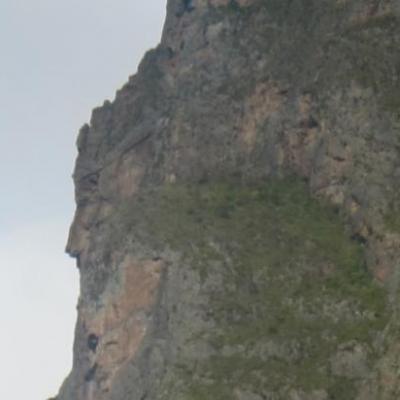 Trouvez le visage inca de profil ! (Site inca d'Ollantaytambo)