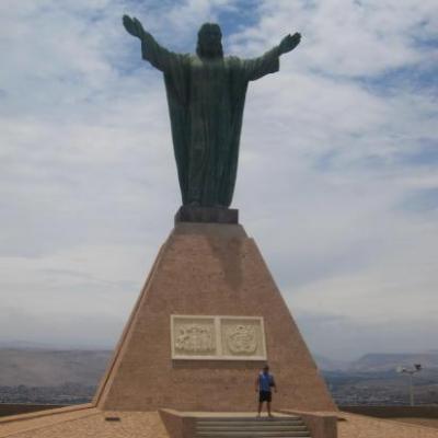 Christ-chapelle en haut du rocher El Morro (Arica)